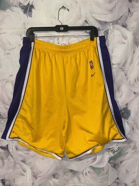 Vintage Los Angeles Lakers Nike NBA Basketball Shorts Men's Size XL Kobe Bryant